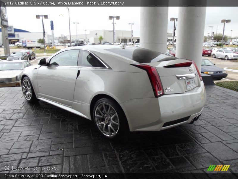 White Diamond Tricoat / Ebony/Ebony 2012 Cadillac CTS -V Coupe
