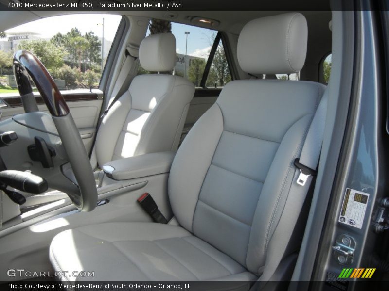 Front Seat of 2010 ML 350