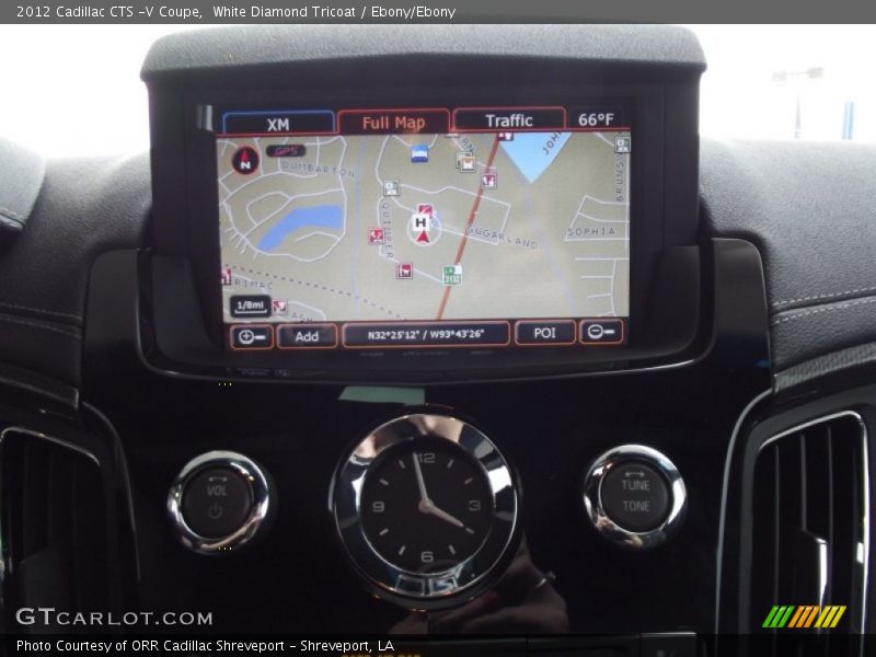 Navigation of 2012 CTS -V Coupe