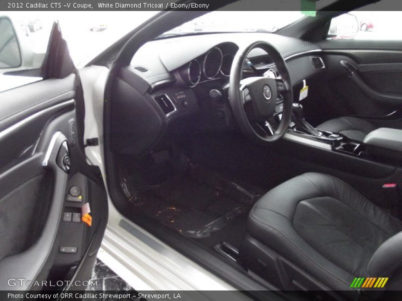 White Diamond Tricoat / Ebony/Ebony 2012 Cadillac CTS -V Coupe