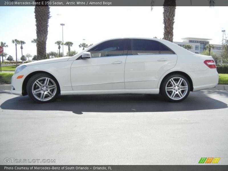 Arctic White / Almond Beige 2010 Mercedes-Benz E 350 Sedan