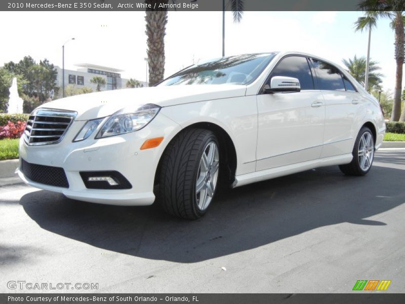 Arctic White / Almond Beige 2010 Mercedes-Benz E 350 Sedan