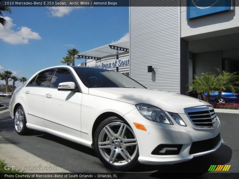 Arctic White / Almond Beige 2010 Mercedes-Benz E 350 Sedan