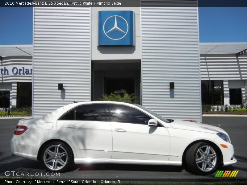 Arctic White / Almond Beige 2010 Mercedes-Benz E 350 Sedan