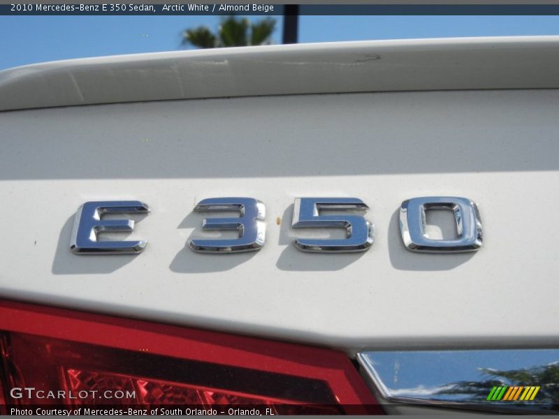 Arctic White / Almond Beige 2010 Mercedes-Benz E 350 Sedan
