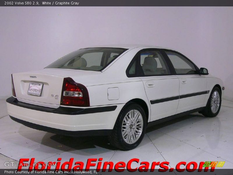 White / Graphite Gray 2002 Volvo S80 2.9