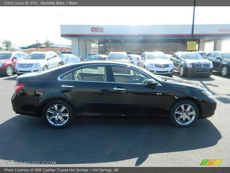 Obsidian Black / Black 2009 Lexus ES 350