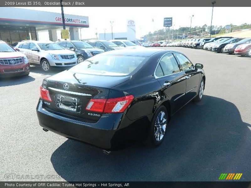 Obsidian Black / Black 2009 Lexus ES 350