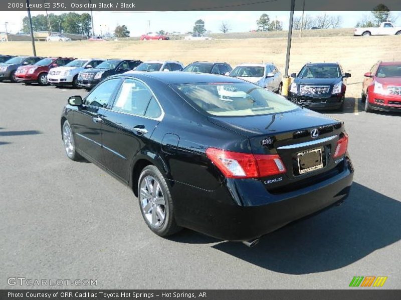 Obsidian Black / Black 2009 Lexus ES 350