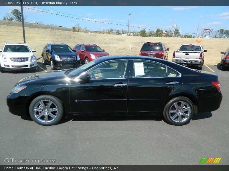 Obsidian Black / Black 2009 Lexus ES 350