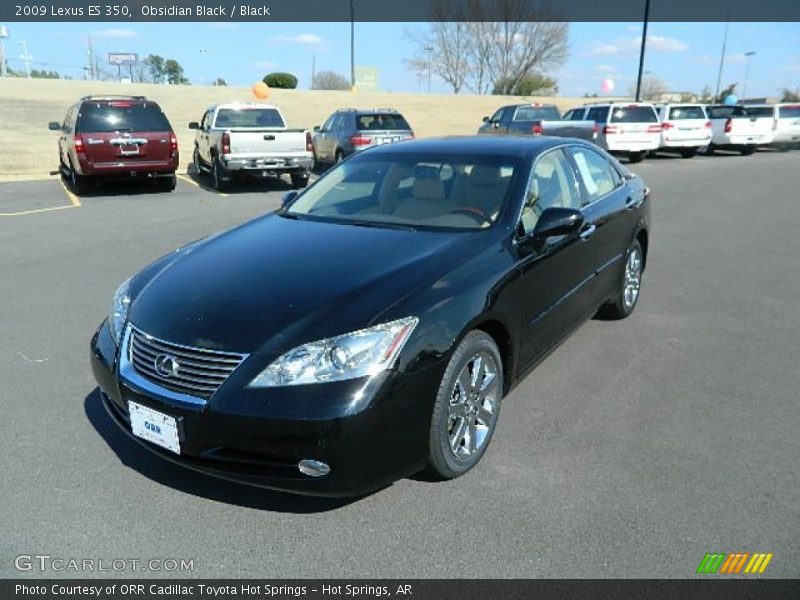 Obsidian Black / Black 2009 Lexus ES 350