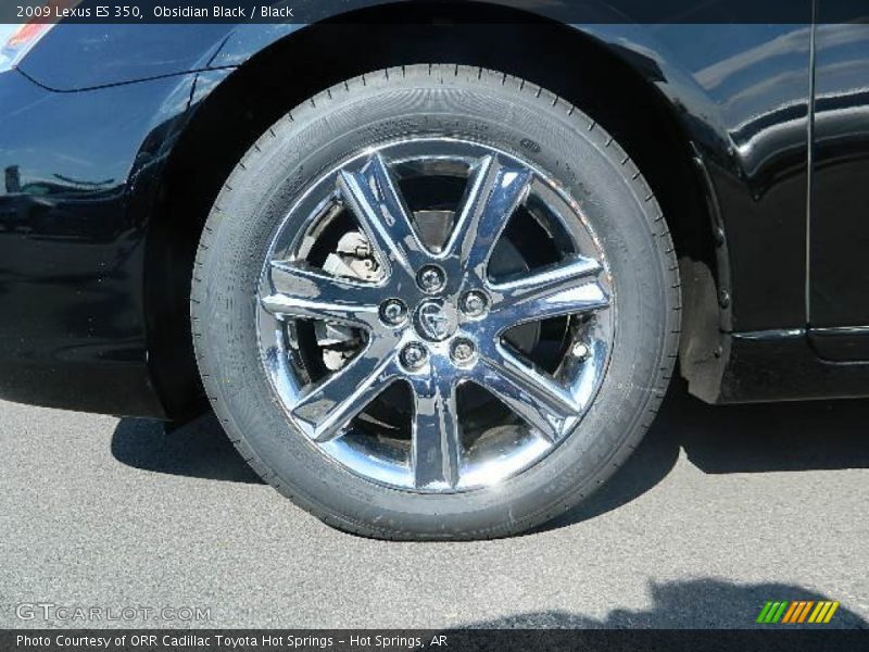 Obsidian Black / Black 2009 Lexus ES 350