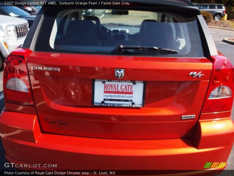 Sunburst Orange Pearl / Pastel Slate Gray 2007 Dodge Caliber R/T AWD