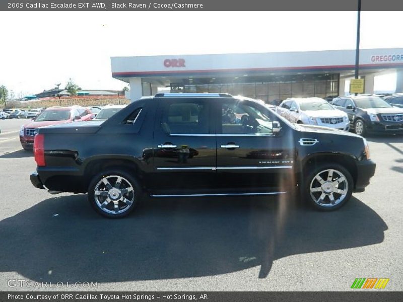 Black Raven / Cocoa/Cashmere 2009 Cadillac Escalade EXT AWD