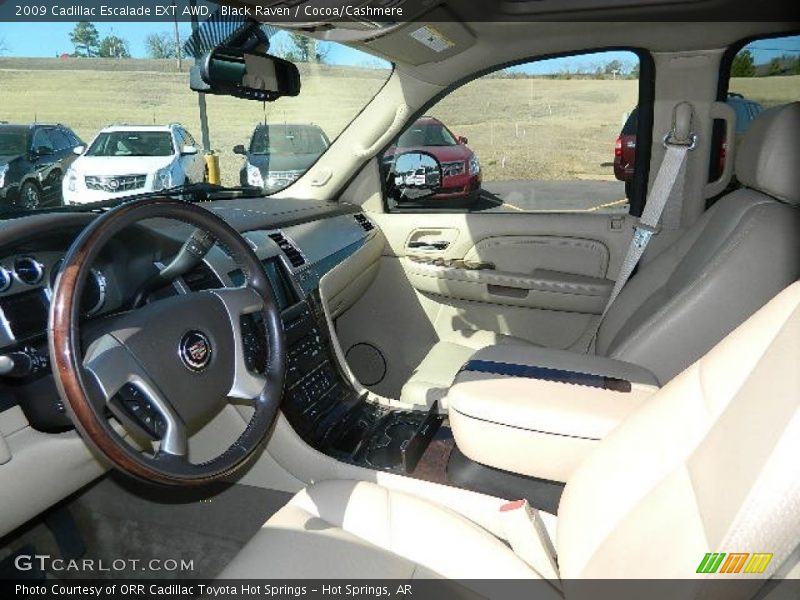 Black Raven / Cocoa/Cashmere 2009 Cadillac Escalade EXT AWD