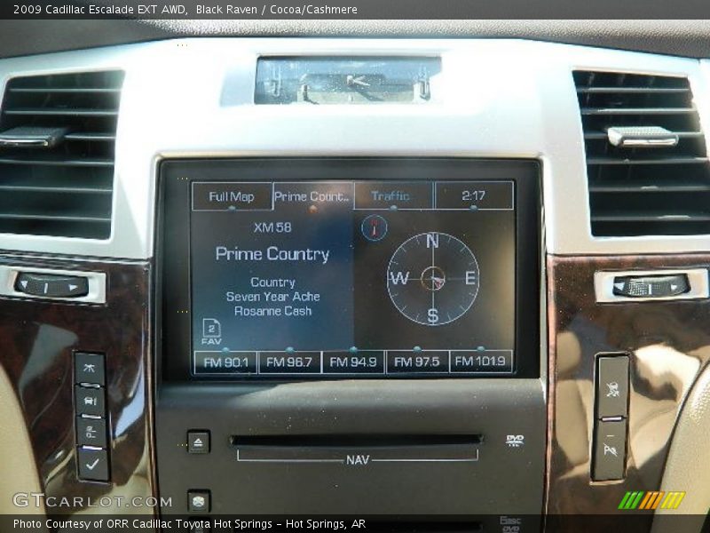 Black Raven / Cocoa/Cashmere 2009 Cadillac Escalade EXT AWD