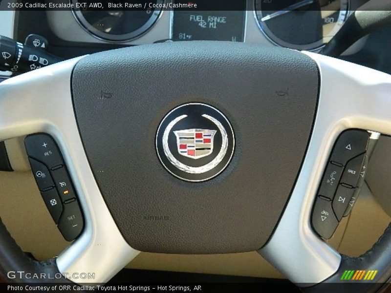 Black Raven / Cocoa/Cashmere 2009 Cadillac Escalade EXT AWD