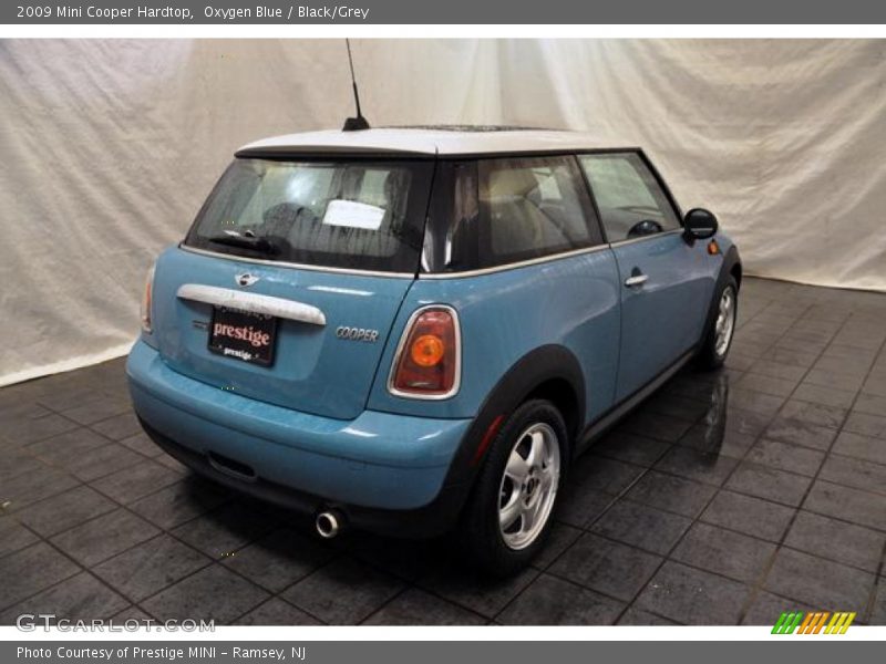 Oxygen Blue / Black/Grey 2009 Mini Cooper Hardtop