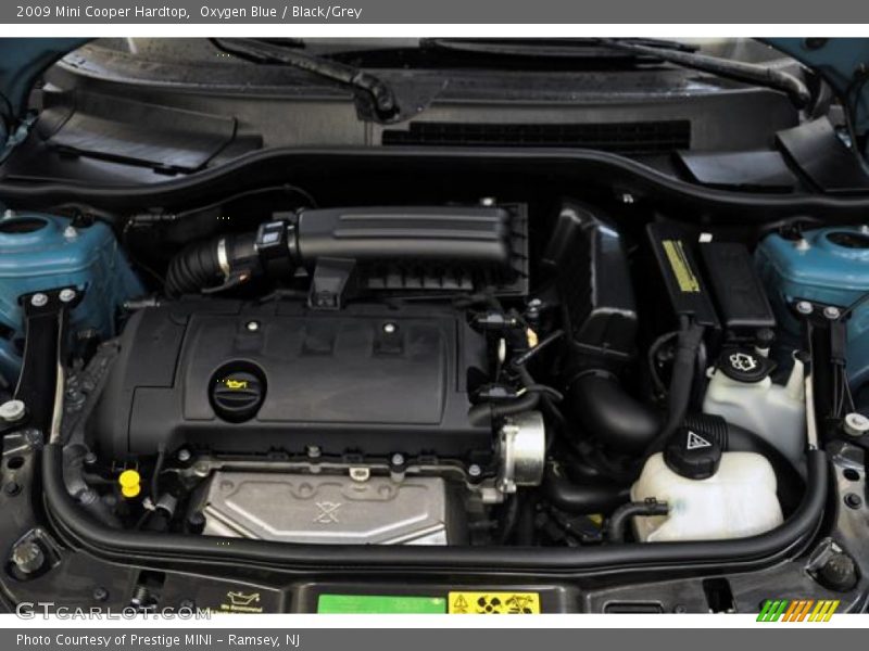 Oxygen Blue / Black/Grey 2009 Mini Cooper Hardtop