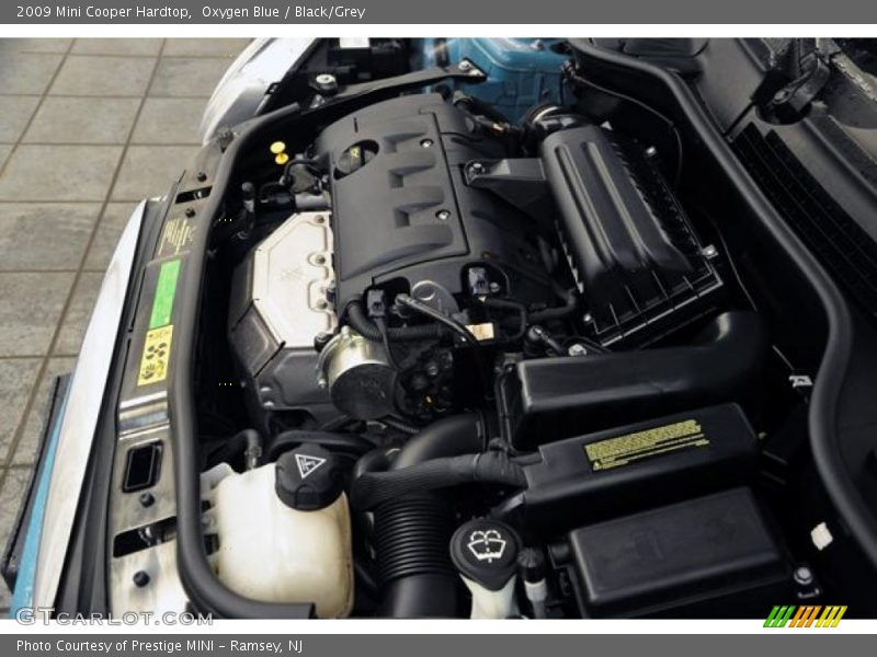Oxygen Blue / Black/Grey 2009 Mini Cooper Hardtop