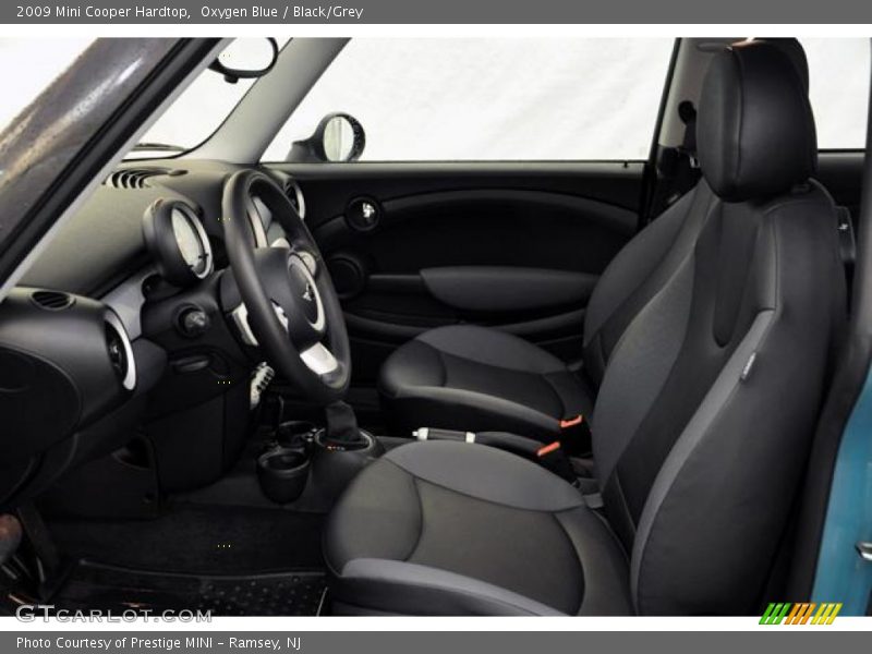 Oxygen Blue / Black/Grey 2009 Mini Cooper Hardtop