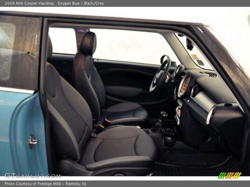 Oxygen Blue / Black/Grey 2009 Mini Cooper Hardtop