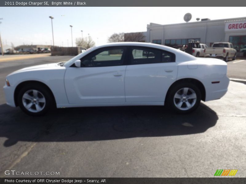 Bright White / Black 2011 Dodge Charger SE