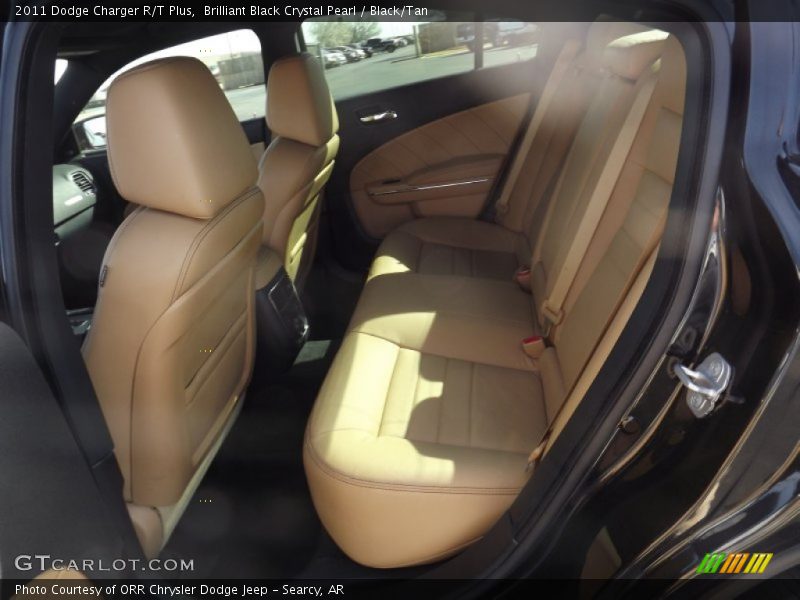 Brilliant Black Crystal Pearl / Black/Tan 2011 Dodge Charger R/T Plus