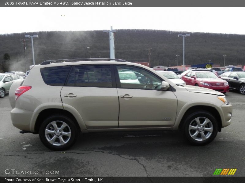 Sandy Beach Metallic / Sand Beige 2009 Toyota RAV4 Limited V6 4WD