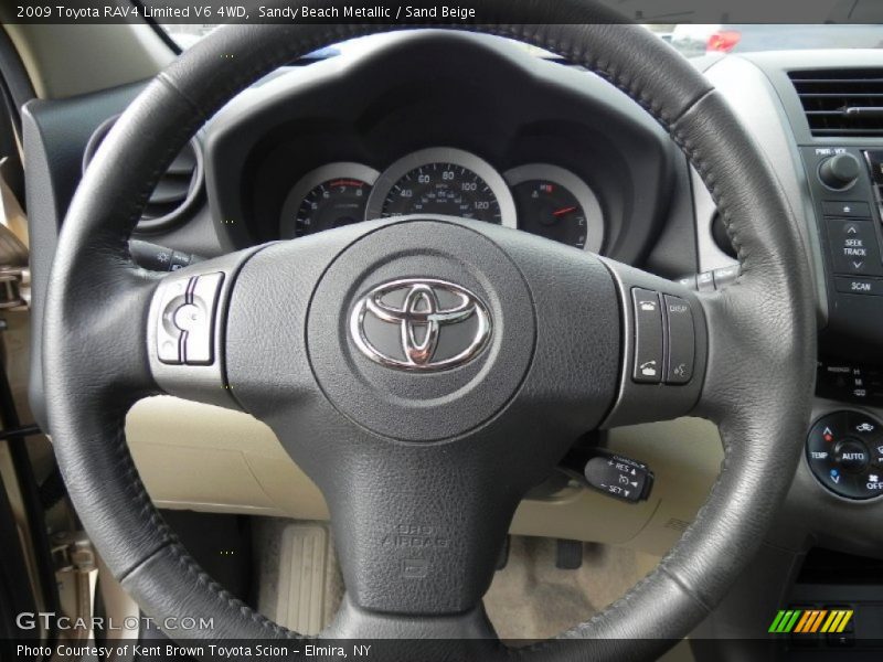 Sandy Beach Metallic / Sand Beige 2009 Toyota RAV4 Limited V6 4WD
