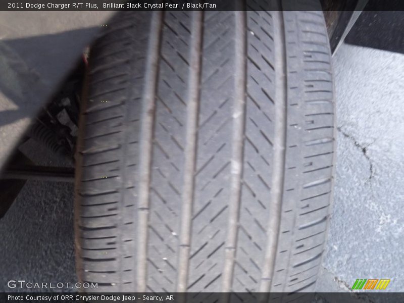 Brilliant Black Crystal Pearl / Black/Tan 2011 Dodge Charger R/T Plus