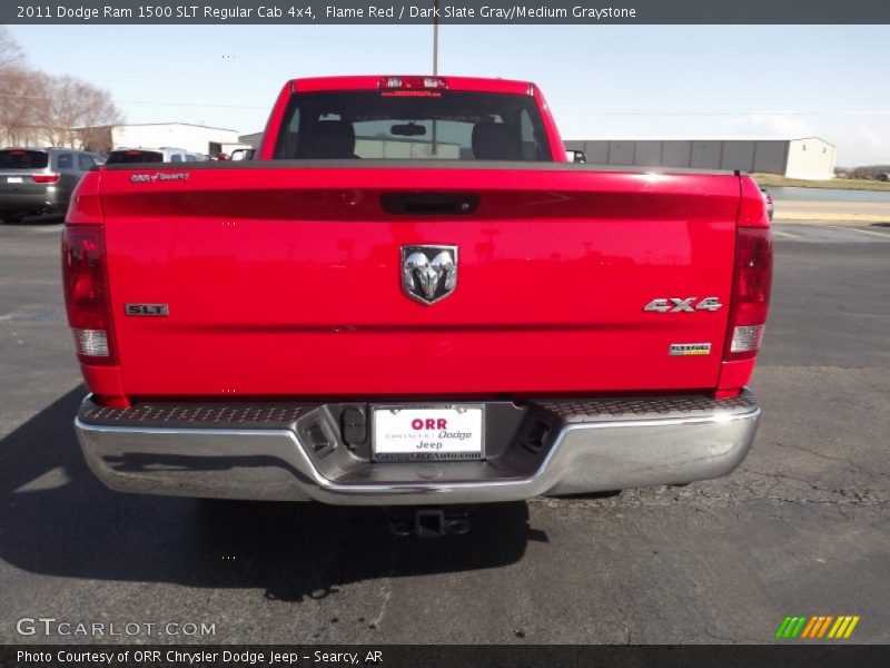 Flame Red / Dark Slate Gray/Medium Graystone 2011 Dodge Ram 1500 SLT Regular Cab 4x4