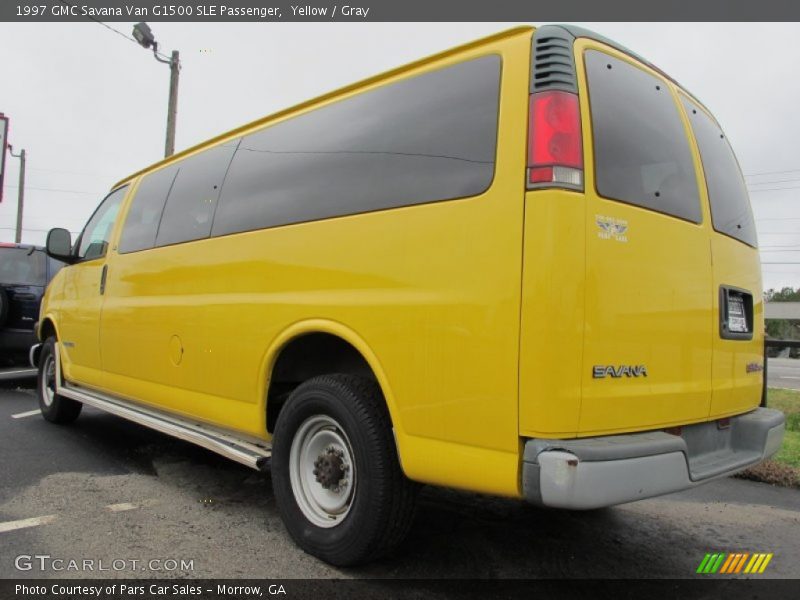 Yellow / Gray 1997 GMC Savana Van G1500 SLE Passenger