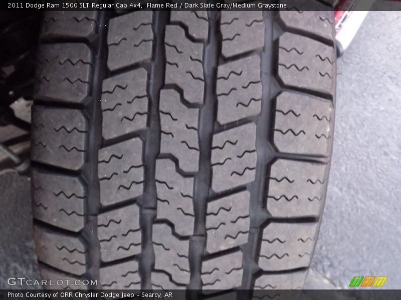 Flame Red / Dark Slate Gray/Medium Graystone 2011 Dodge Ram 1500 SLT Regular Cab 4x4