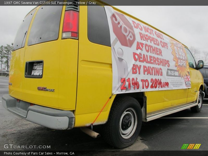 Yellow / Gray 1997 GMC Savana Van G1500 SLE Passenger