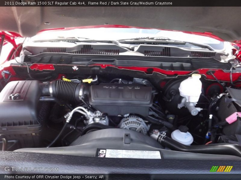Flame Red / Dark Slate Gray/Medium Graystone 2011 Dodge Ram 1500 SLT Regular Cab 4x4