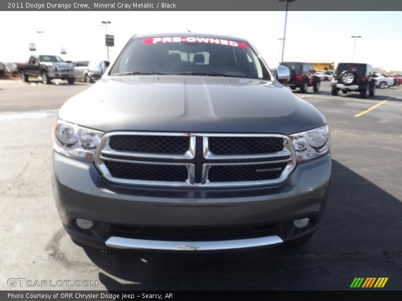 Mineral Gray Metallic / Black 2011 Dodge Durango Crew