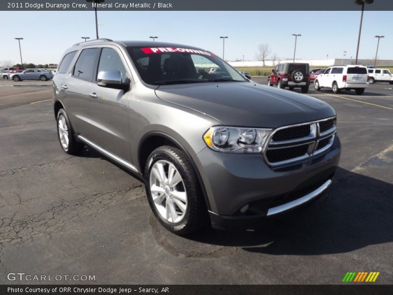 Mineral Gray Metallic / Black 2011 Dodge Durango Crew