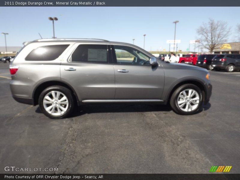 Mineral Gray Metallic / Black 2011 Dodge Durango Crew
