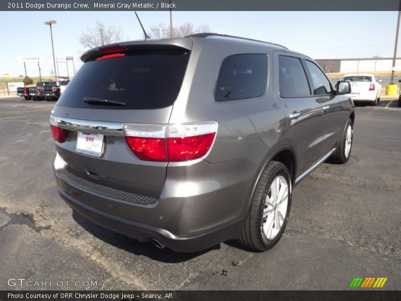 Mineral Gray Metallic / Black 2011 Dodge Durango Crew