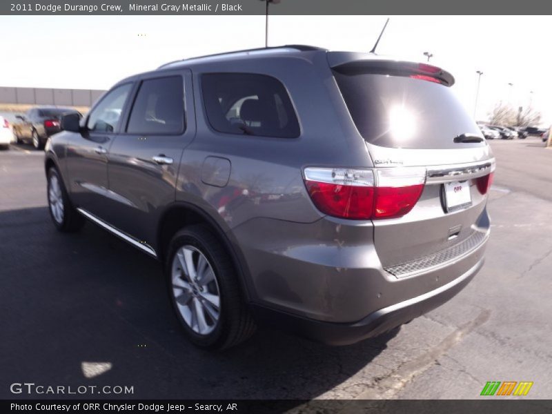 Mineral Gray Metallic / Black 2011 Dodge Durango Crew