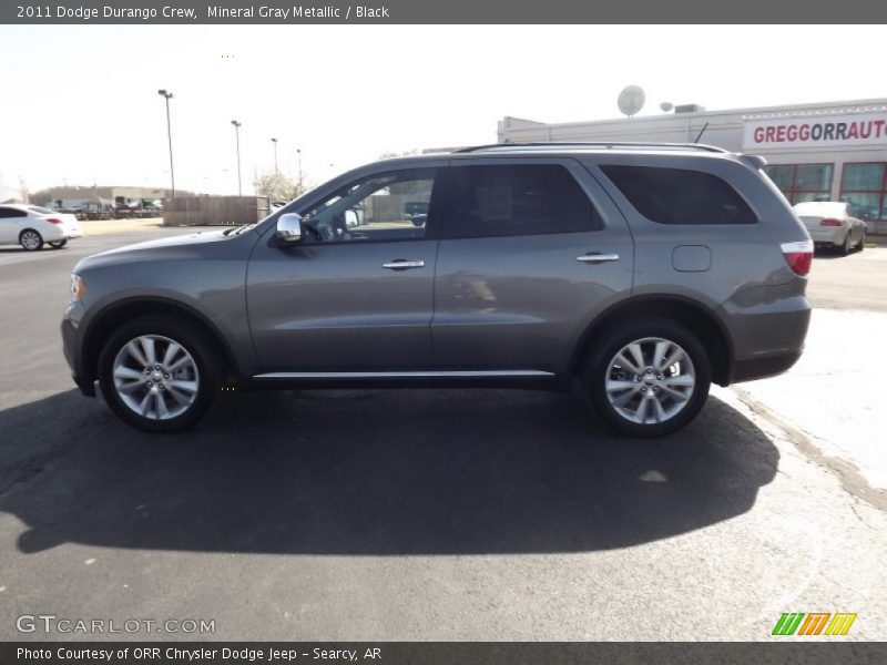 Mineral Gray Metallic / Black 2011 Dodge Durango Crew