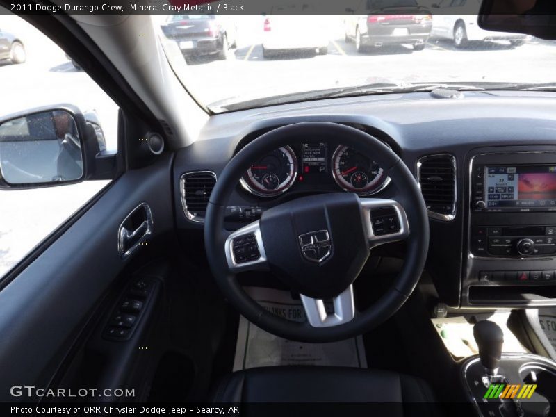 Mineral Gray Metallic / Black 2011 Dodge Durango Crew