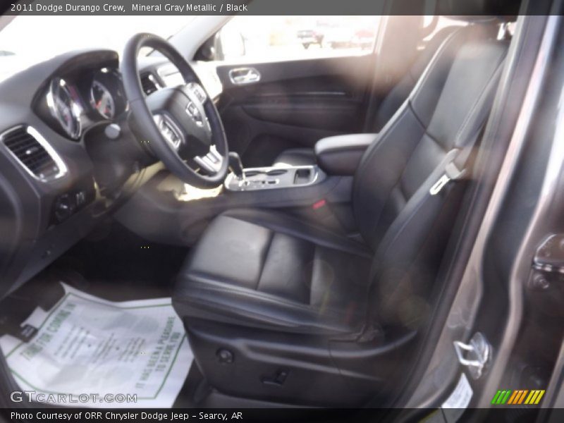 Mineral Gray Metallic / Black 2011 Dodge Durango Crew