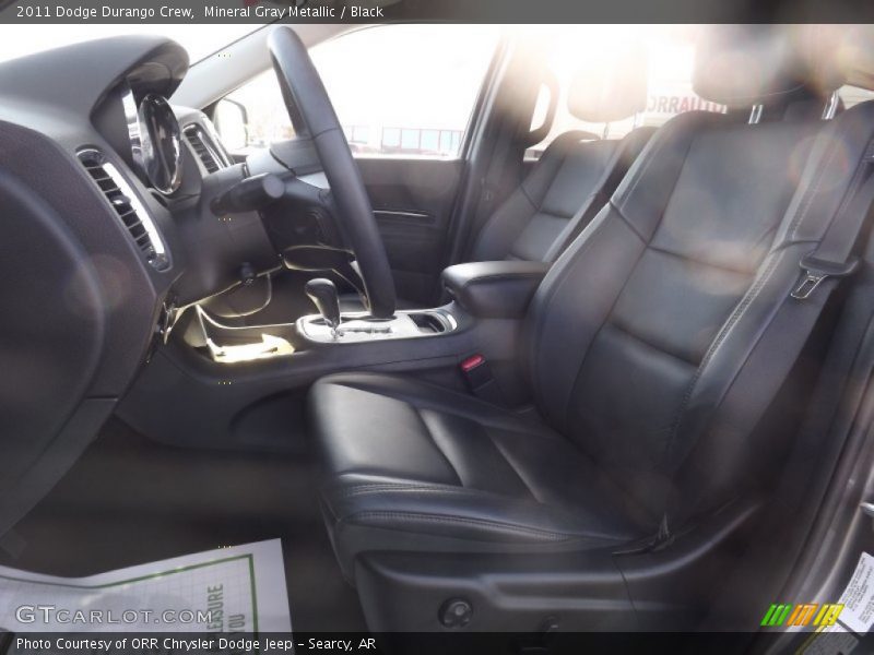 Mineral Gray Metallic / Black 2011 Dodge Durango Crew