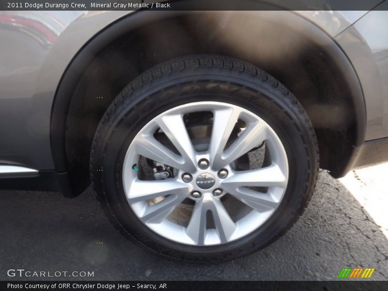Mineral Gray Metallic / Black 2011 Dodge Durango Crew