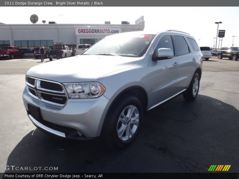 Bright Silver Metallic / Black 2011 Dodge Durango Crew