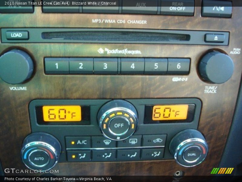Controls of 2010 Titan LE Crew Cab 4x4