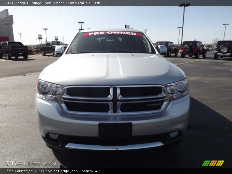 Bright Silver Metallic / Black 2011 Dodge Durango Crew