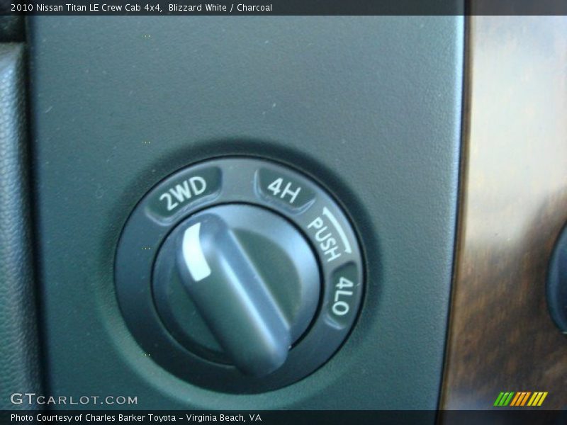 Controls of 2010 Titan LE Crew Cab 4x4